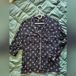 Topshop silky blouse with small flower pattern
